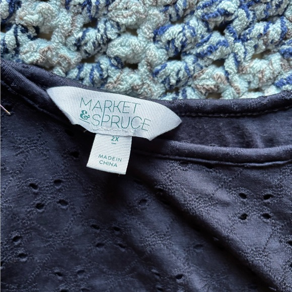 Market & Spruce Navy Midi Dress - Picture 2 of 3